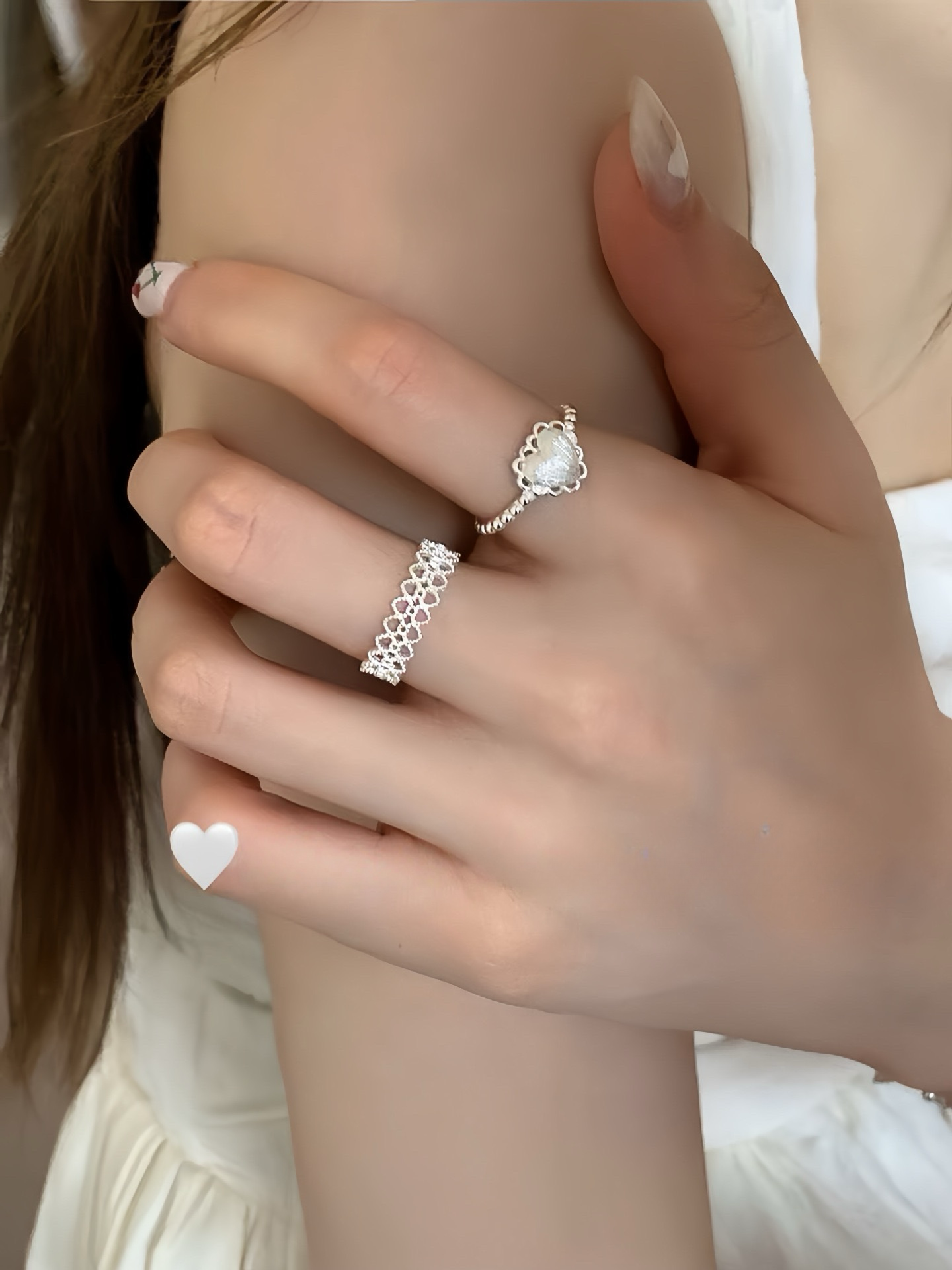 Sterling Silver Lace Ring