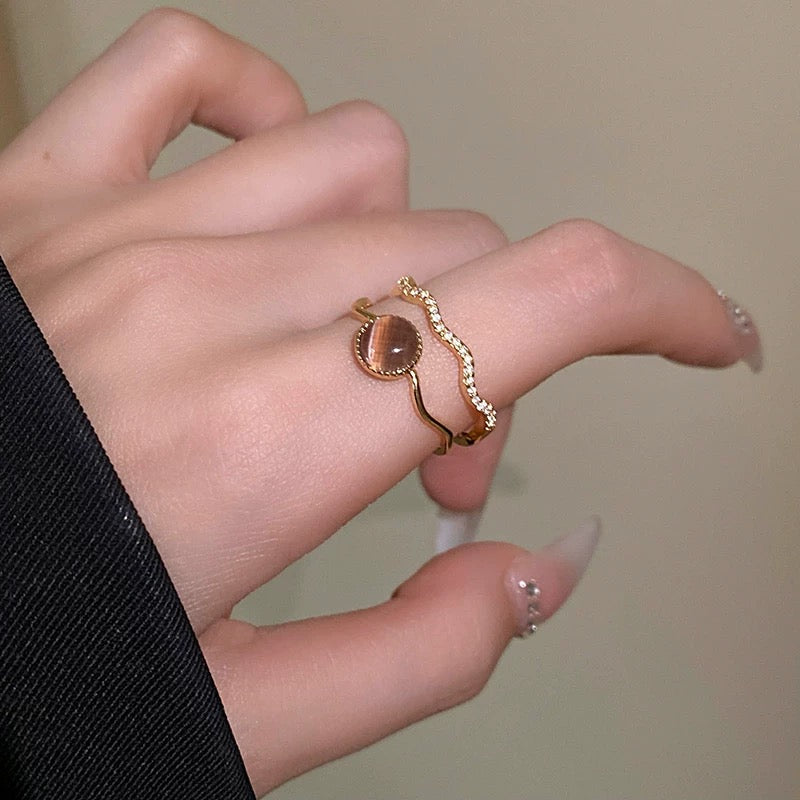 Gold Cat Eye Ring